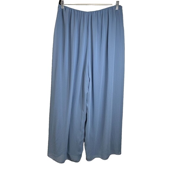 Alex Evenings Women’s Dress Pants 2X Blue Wide Leg Pull On Lined Elastic Waist - Picture 2 of 11
